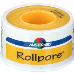 Cerotto in rocchetto master-aid rollpore tessuto non tessuto 5x2,5