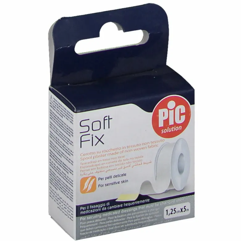 Cerotto in rocchetto pic soft fix tessuto non tessuto 1,25x500 cm con fustella