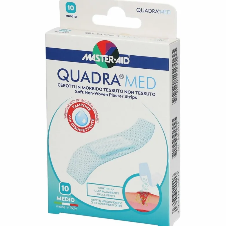 Cerotto master-aid quadra dermoattivo medio 10 pezzi