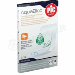 Cerotto pic aquabloc cm10x15 antibatterico 5 pezzi
