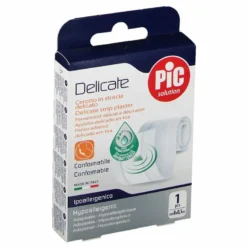 Cerotto pic delicate striscia bianca con tampone antibatterico cm 8x0,5 m
