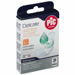 Cerotto pic delicate 19x72 mm antibatterico 20 pezzi