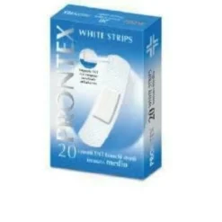 Cerotto prontex white strips formato medio astuccio 20 pezzi