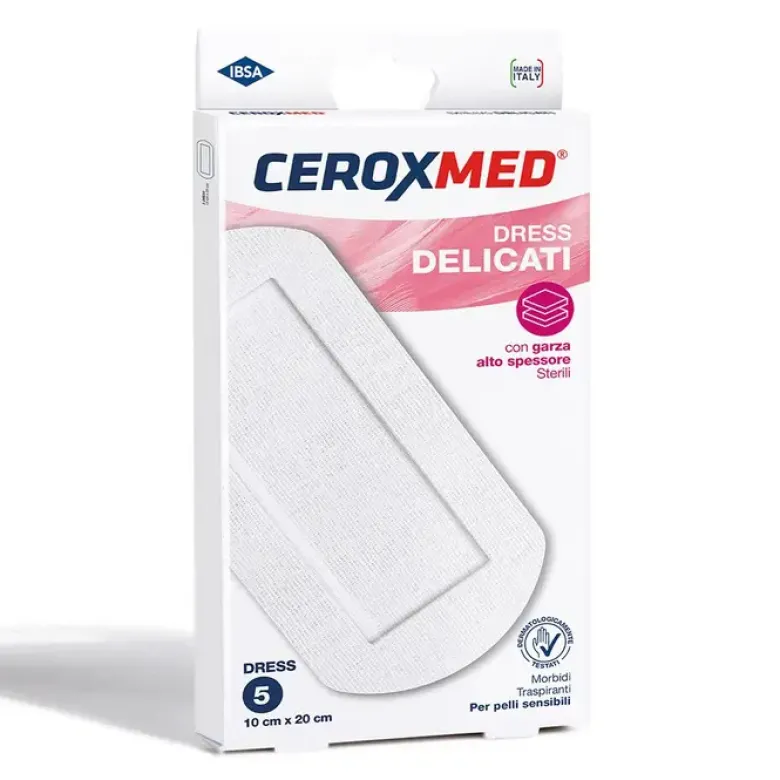 Ceroxmed Compresse Dress Cerotti Delicati 10x20cm 5 Pezzi