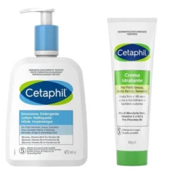 Cetaphil bipack emulsione detergente 470 ml + crema idratante 100 g