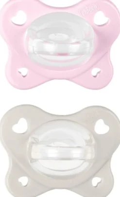 Chicco dual soft succhietto rosa 2-6 mesi 2 pezzi