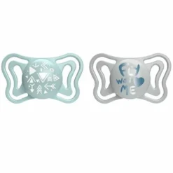 Chicco Light Succhietto Azzurro Silicone 2-6 mesi 2 Pezzi