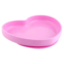 Chicco Piatto Cuore Silicone Con Ventosa Rosa 1 Pezzo