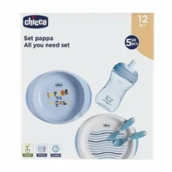 Chicco Set Pappa 12 mesi + Azzurro