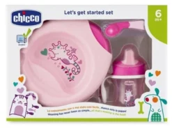 Chicco set pappa 6m+ rosa con cucchiaio rosa