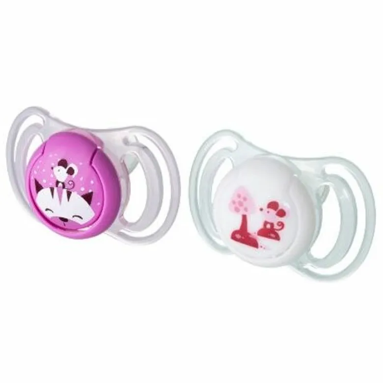 Chicco Succhietto Light Rosa Silicone 2-6 Mesi 2 Pezzi