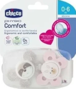 Chicco Succhietto Rosa in Silicone Physio Comfort 6-12m+