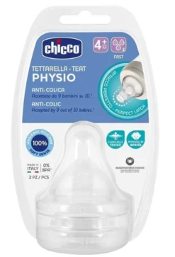 Chicco Tettarella Perfect5 In Silicone Flusso Regolare +4 Mesi 2 Pezzi