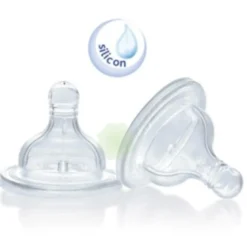 Chicco Tettarella Perfect5 In Silicone Flusso Normale +0m 2 Pezzi