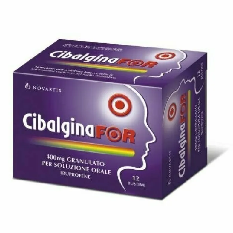 Cibalginafor 400 Mg Ibuprofene Antinfiammatorio 12 Bustine