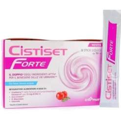 Cistiset Forte Integratore Benessere Vie Urinarie 8 stick