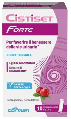 Cistiset Forte 10 Stick Orosolubili 2,5 g Senza Glutine Senza Lattosio