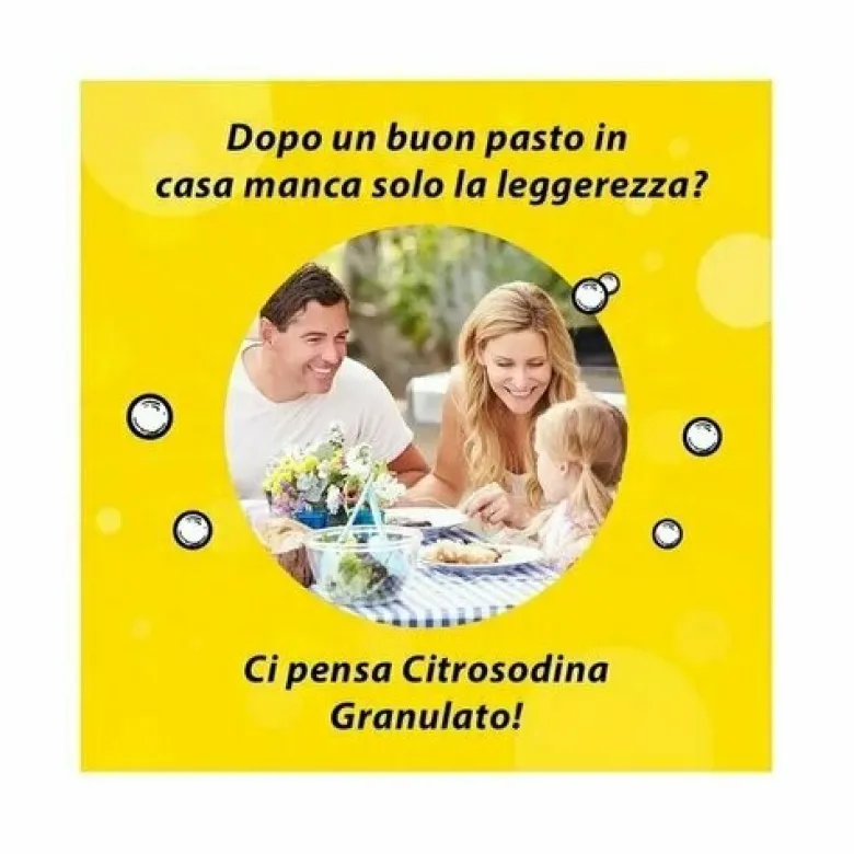 Citrosodina Granulato Effervescente Digestivo Contro Pesantezza di Stomaco 150g