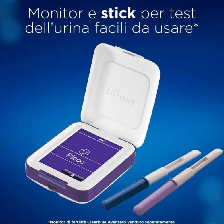 Clearblue Advanced Test di Ricambio per Monitor di Fertilità 20 Test di Fertilità + 4 Test di Gravidanza