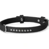 Collare con borchiette nero 15 x 450 mm