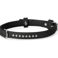Collare con borchiette nero 15 x 450 mm