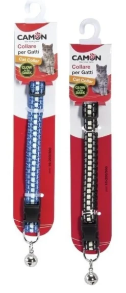 Collare elastico per gatto glow in the dark 10 mm x 2/300