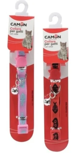 Collare gatti elasticizzato lisca con campanellino