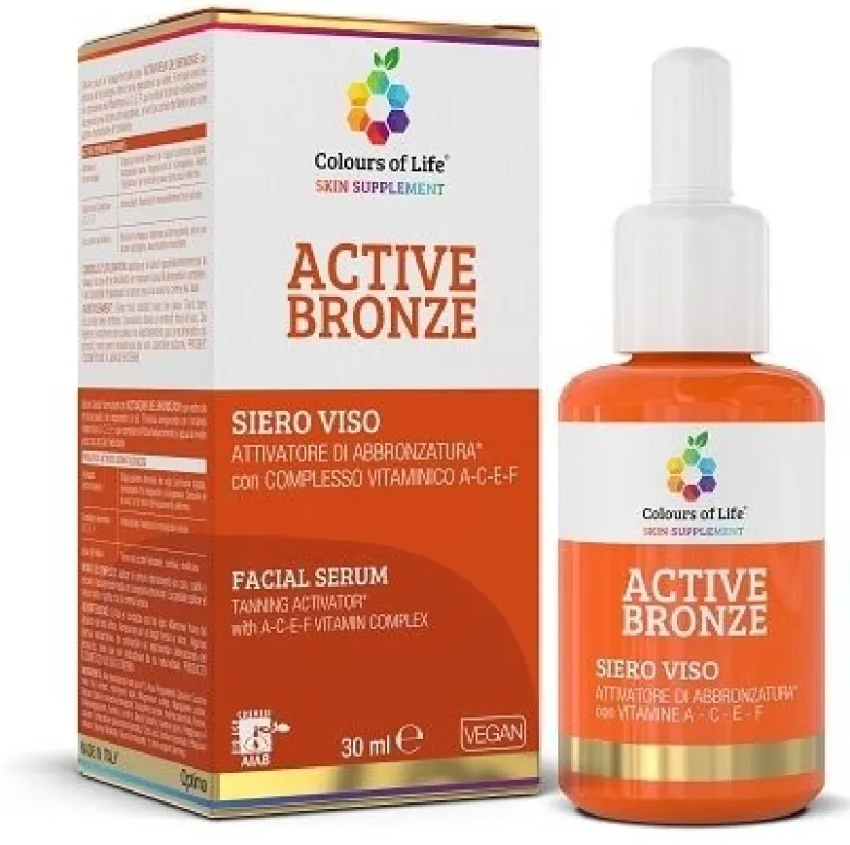 Colours of life active bronze siero viso 30 ml