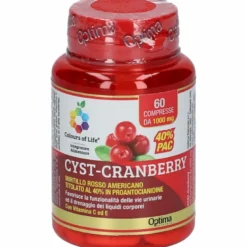 Colours of life cranberry con vitamina c e 60 compresse 1000mg