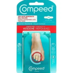 Compeed Cerotti Vesciche Dita dei Piedi 8 Pezzi