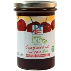 Composta di ciliegie con polpa di mela bio 320 g