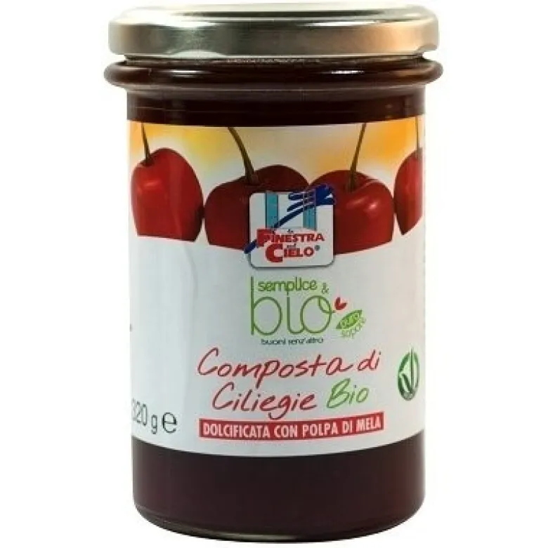 Composta di ciliegie con polpa di mela bio 320 g