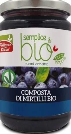 Composta di mirtilli bio con polpa di mela 320 g