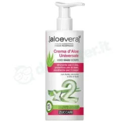Crema D'Aloe Universale Viso Mani Corpo Aloevera2 Zuccari 300 ml