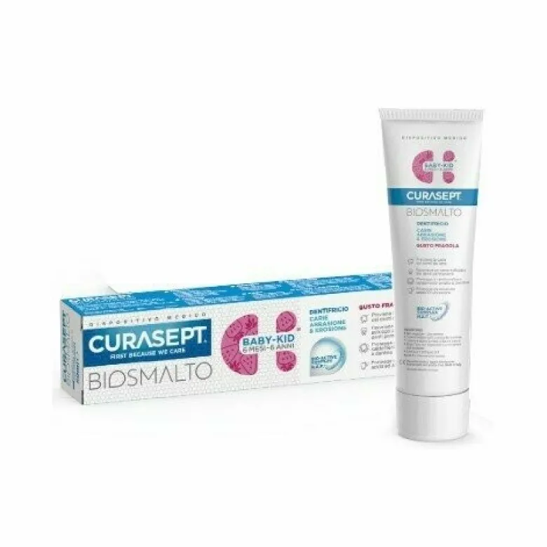 Curasept Biosmalto Baby-Kid Dentifricio Senza Fluoro 50 ml