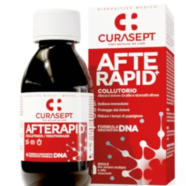 Curasept Collutorio Afte Rapid+ DNA 125 ml