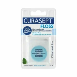 Curasept Floss Microfibra Expanding Filo Interdentale con Clorexidina 30 m