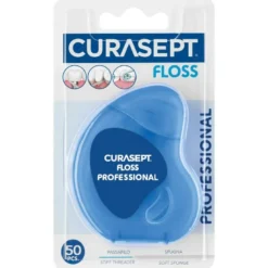 Curasept Floss Professional Filo Interdentale con Passafilo e Spugna 50 m