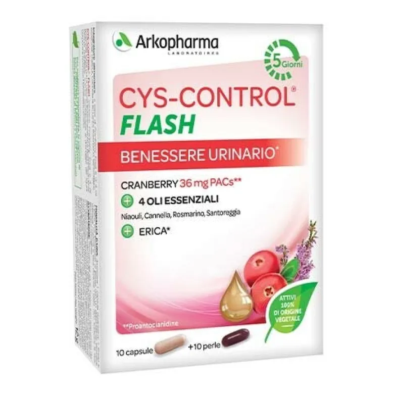 Cys-Control Flash Benessere delle Vie Urinarie 20 capsule