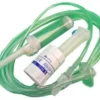 Deflussore con regolatore di flusso a gravita' con perforatore 5/250ml