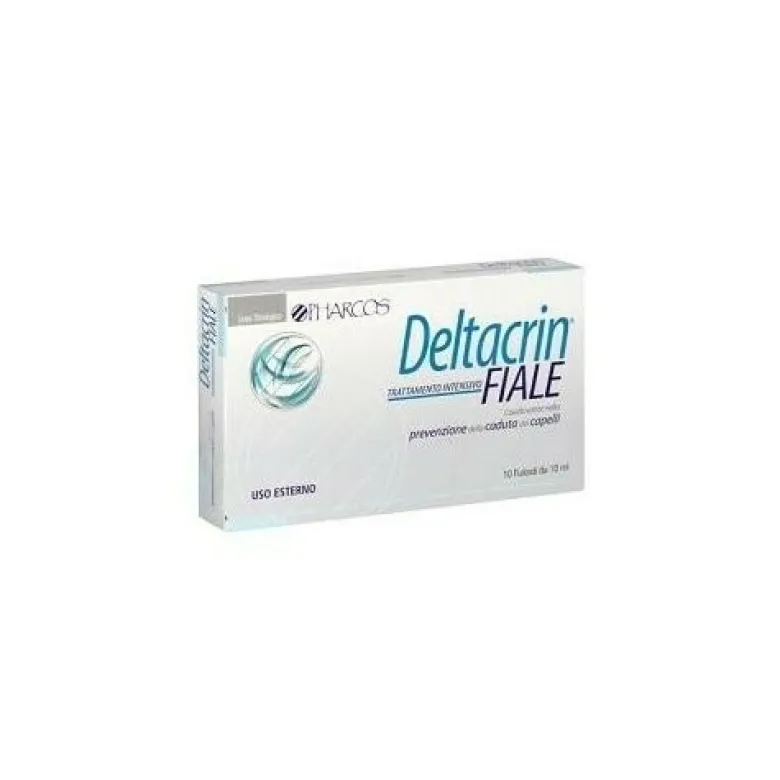 Deltacrin 10 Fiale Pharcos Trattamento Intensivo Prevezione Anticaduta Capelli