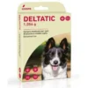 Deltatic collare medicato per cani di piccola e media taglia - scatola di cartone con due bustine contenenti ciascuna 1 collare medicato da 60 cm per cani di piccola e media taglia (0-25 kg)