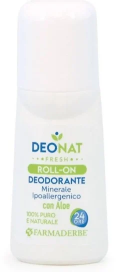 Deonat fresh roll-on deodorante minerale ipoallergenico 65ml