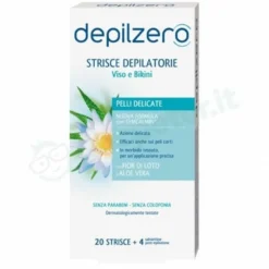 Depilzero strisce viso e bikini 20 pezzi