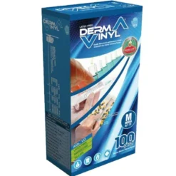 Dermavinyl powder free guanti in vinile sterili monouso taglia m 100 pezzi
