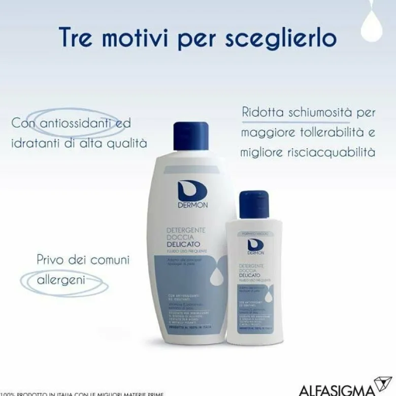 Dermon detergente doccia delicato uso frequente 400 ml