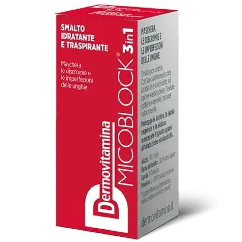 Dermovitamina Micoblock 3 In 1 Smalto Idratante Rosso 5 ml
