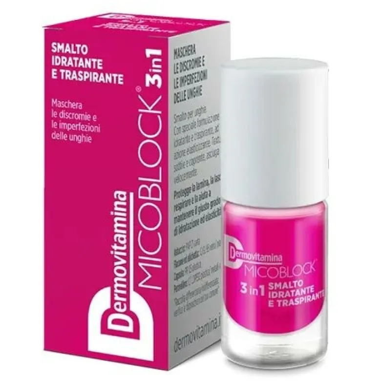 Dermovitamina Micoblock 3 In 1 Smalto Idratante Fuxia 5 ml