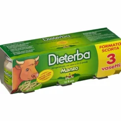 Dieterba omogeneizzato manzo 3 pezzi 80 g