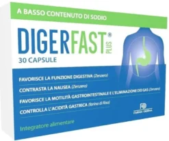 Digerfast Plus Integratore Digestione 30 Capsule